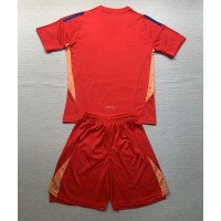 Camiseta Italia Portero Segunda Equipación Replica Eurocopa 2024 para niños mangas cortas (+ Pantalones cortos)